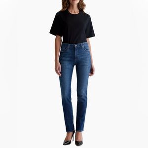 AG Mari High-Rise Straight-Leg Jeans 27